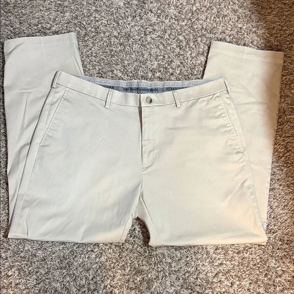 Haggar Men's Cream Pants 38x32